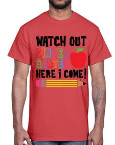 Watch Out Kindergarten 990#- kindergarten- Cotton Tee