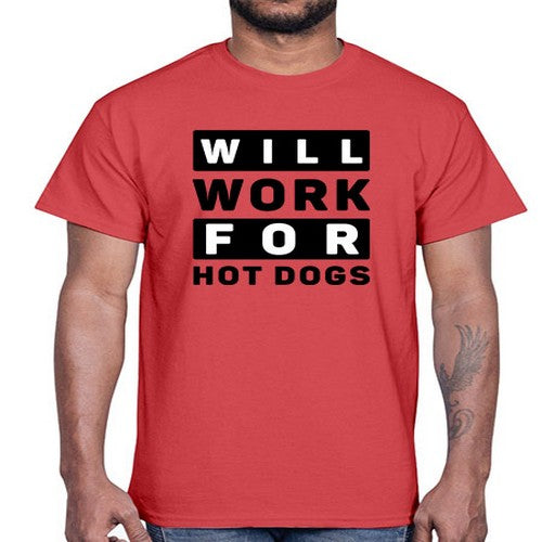 Will Work For Style 1#- dogs- Cotton Tee