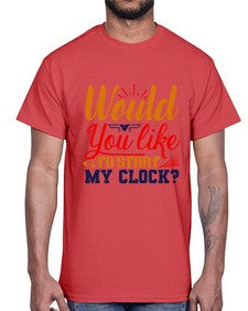 Would you like to start my clock 168#- chess- Cotton Tee