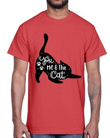 You Me The Cat Style 111#- cats- Cotton Tee