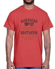american heart southern soul 231#- western- Cotton Tee