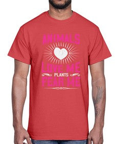 animals love me 27#- vegan- Cotton Tee