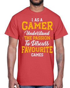 as a gamer understan the passion 61#- video games- Cotton Tee