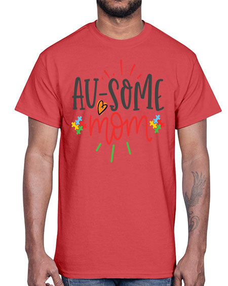 ausome mom Style 4#- autism- Cotton Tee