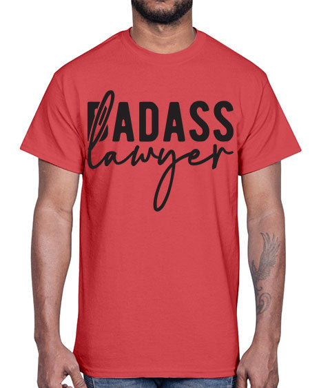 badass lawyer 585#- lawyer- Cotton Tee