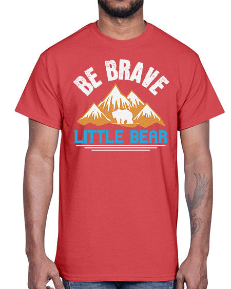 be brave little bear 23#- bears - animals- Cotton Tee