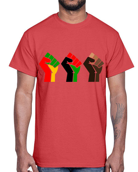 black power fists 196#- black words and phrases- Cotton Tee