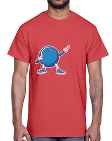 bowling ball dabbing bowling 276#- bowling- Cotton Tee