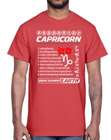 capricorn 207#- capricorn- Cotton Tee