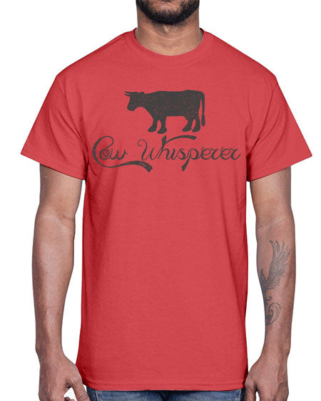 cow whisper- cow- Cotton Tee