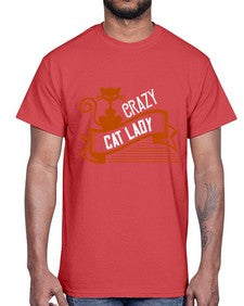 crazy cat lady Style 43#- cats- Cotton Tee