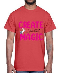 create your own magic 86#- unicorn- Cotton Tee