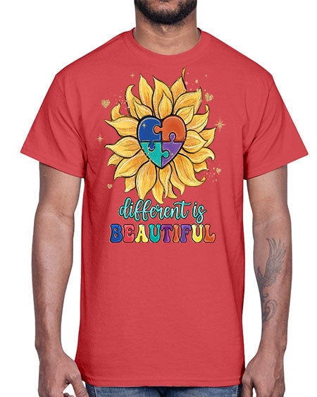 different is beautiful- autism- Cotton Tee