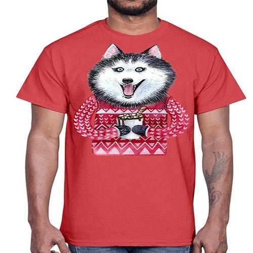dog 73#- dogs- Cotton Tee
