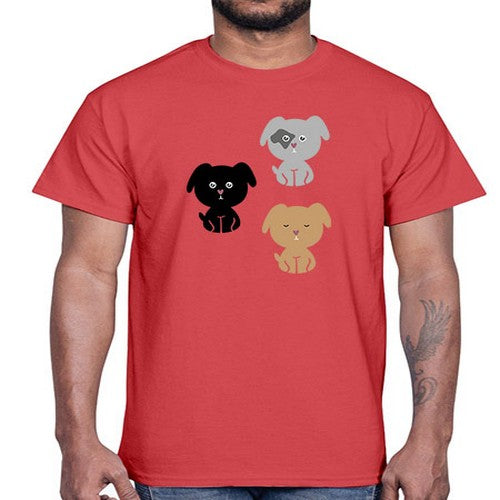 dogs 137#- dogs- Cotton Tee