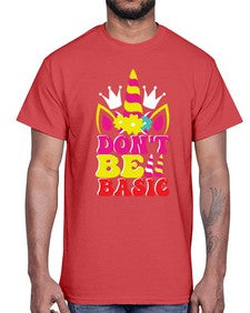 dont be basic 94#- unicorn- Cotton Tee