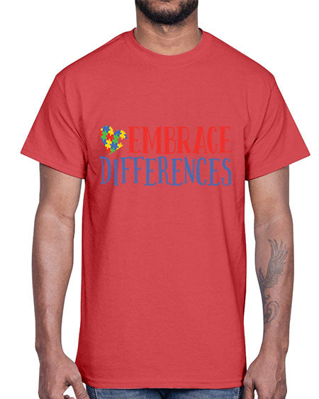 embrace differences Style 13#- autism- Cotton Tee