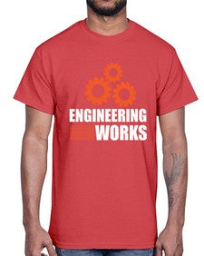 engineering works 769#- engineer- Cotton Tee
