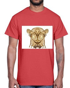ethnic camel 419#- mandala- Cotton Tee