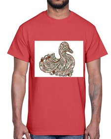 ethnic duck 420#- mandala- Cotton Tee