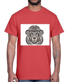 ethnic monkey 431#- mandala- Cotton Tee