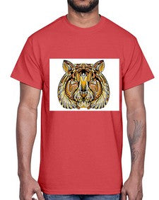 ethnic tiger 439#- mandala- Cotton Tee