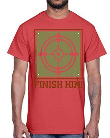 finish him 82#- video games- Cotton Tee