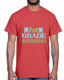 first Grade Superhero 157#- first grade- Cotton Tee