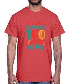 first Grade survived one hundred days of me 159#- one hundred days- Cotton Tee