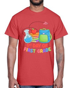 first day of first Grade 100#- first grade- Cotton Tee