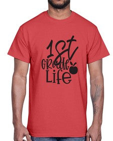 first grade design black 122#- first grade- Cotton Tee