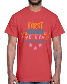 first grade diva 125#- first grade- Cotton Tee