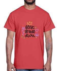 first grade diva 126#- first grade- Cotton Tee