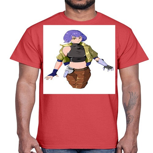 girl with gauntlet169#- anime- Cotton Tee