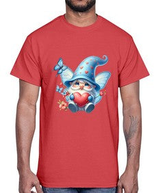 gnome with butterfly 28#- gnome- Cotton Tee