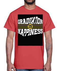 graduation is happiness 222#- graduation- Cotton Tee