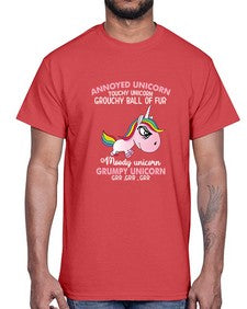 grumpy unicorn 147#- unicorn- Cotton Tee