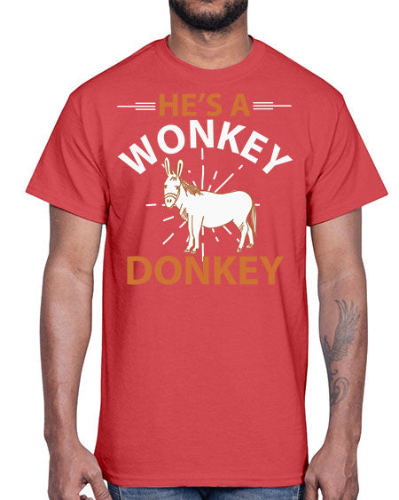 he’s a wonky donkey Style 4#- donkey- Cotton Tee