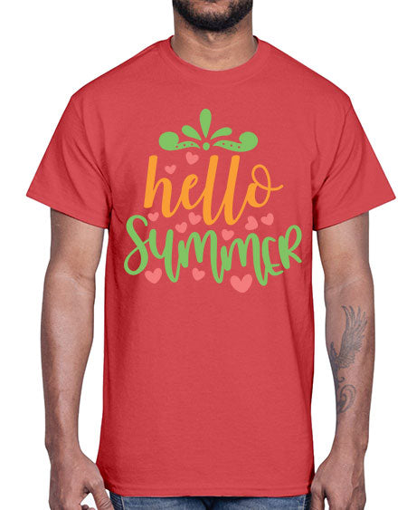 hello summer 97#- summer- Cotton Tee