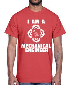 i am mechanical engineer 856#- engineer- Cotton Tee