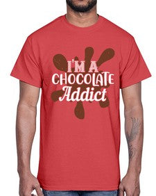 im a chocolate addict 272#- chocolate- Cotton Tee