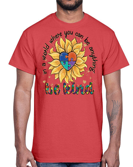 in a world where you can be anything- autism- Cotton Tee