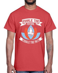 inhale the future exhale the past  336#- yoga- Cotton Tee