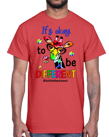 its ok to be diffent 2#- autism- Cotton Tee