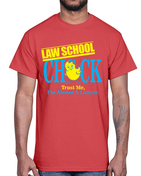 law school chick copy 1037#- lawyer- Cotton Tee