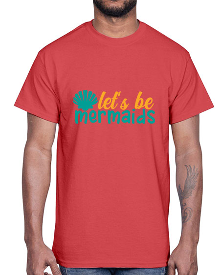 lets be mermaids Style 93#- summer- Cotton Tee