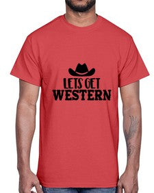 lets get western 723#- western- Cotton Tee