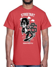 lets skate 726#- art pop art- Cotton Tee