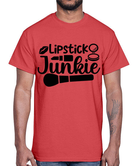 lipstick junkie 12#-makeup Cotton Tee