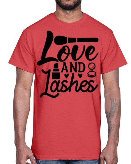 love and lashes 13#-makeup Cotton Tee